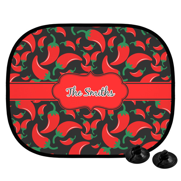 Custom Chili Peppers Car Side Window Sun Shade (Personalized)