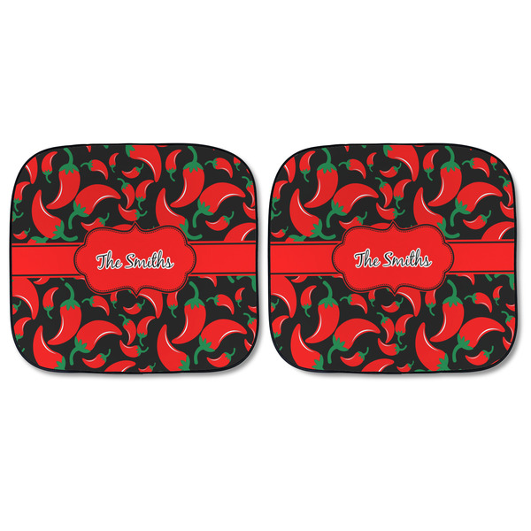 Chili Peppers Car Sun Shades - FRONT