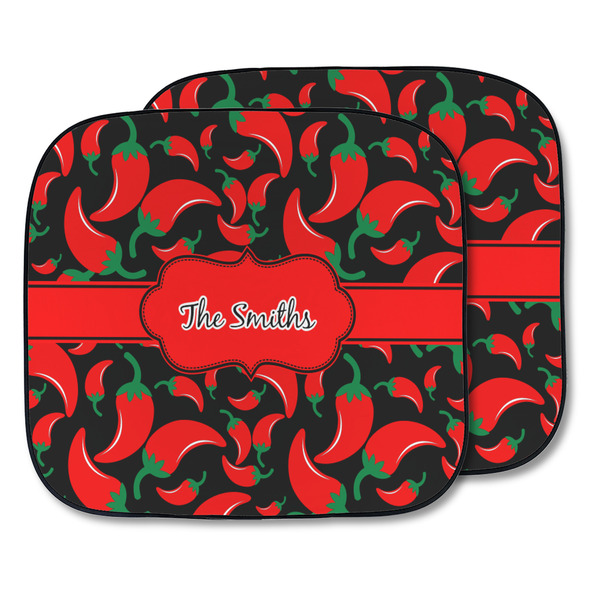 Custom Chili Peppers Car Sun Shade - Two Piece (Personalized)