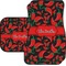 Chili Peppers Car Floor Mats Set - 2 Front & 2 Back (Personalized)