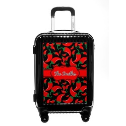 Chili Peppers Carry On Hard Shell Suitcase (Personalized)