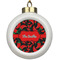 Chili Peppers Ceramic Ball Ornament (Personalized)