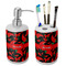Chili Peppers Ceramic Bathroom Accessories Set (Personalized)