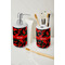 Chili Peppers Ceramic Bathroom Accessories - LIFESTYLE (toothbrush holder & soap dispenser)