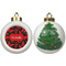 Chili Peppers Ceramic Christmas Ornament - X-Mas Tree (APPROVAL)