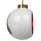 Chili Peppers Ceramic Christmas Ornament - Xmas Tree (Side View)