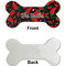 Chili Peppers Ceramic Flat Ornament - Bone Front & Back Single Print (APPROVAL)
