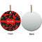 Chili Peppers Ceramic Flat Ornament - Circle Front & Back (APPROVAL)