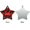 Chili Peppers Ceramic Flat Ornament - Star Front & Back (APPROVAL)