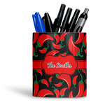 Chili Peppers Ceramic Pen Holder