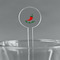 Chili Peppers 7" Round Plastic Stir Sticks - Clear (Personalized)
