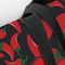 Chili Peppers Closeup of Tote w/Black Handles