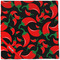 Chili Peppers Cloth Napkins - Personalized Dinner (Full Open)