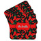 Chili Peppers Cork Coaster - Set of 4 w/ Name or Text