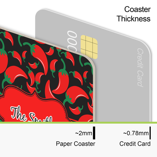 Chili Peppers Coaster Thickness
