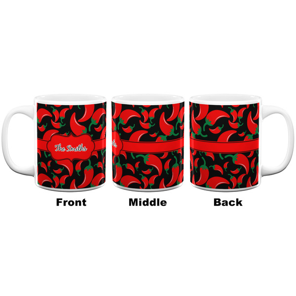 Chili Peppers Coffee Mug - 11 oz - White APPROVAL