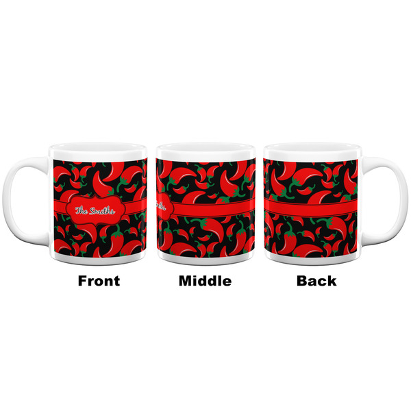 Chili Peppers Coffee Mug - 20 oz - White APPROVAL