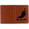 Chili Peppers Cognac Leather Passport Holder Outside Single Sided - Apvl