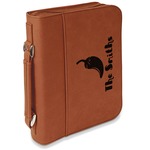 Chili Peppers Leatherette Bible Cover with Handle & Zipper - Large- Single Sided (Personalized)