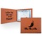 Chili Peppers Leatherette Certificate Holder - Front and Inside (Personalized)