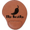 Chili Peppers Leatherette Mouse Pad with Wrist Support (Personalized)