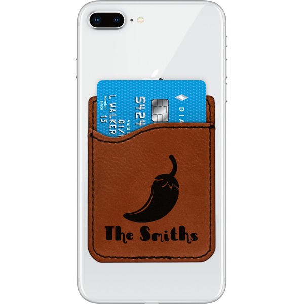 Custom Chili Peppers Leatherette Phone Wallet (Personalized)