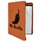 Chili Peppers Leatherette Zipper Portfolio with Notepad - Single Sided (Personalized)