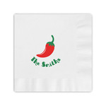 Chili Peppers Coined Cocktail Napkins (Personalized)