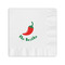 Chili Peppers Coined Cocktail Napkin - Front View
