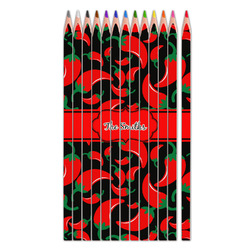 Chili Peppers Colored Pencils (Personalized)