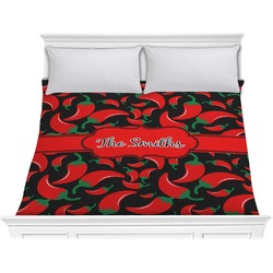 Chili Peppers Comforter - King (Personalized)
