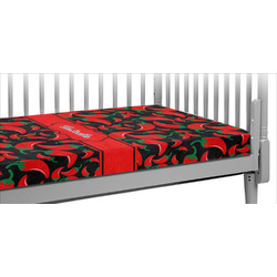 Chili Peppers Crib Fitted Sheet w/ Name or Text