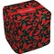 Chili Peppers Cube Poof Ottoman (Top)