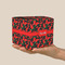 Chili Peppers Cube Favor Gift Box - On Hand - Scale View