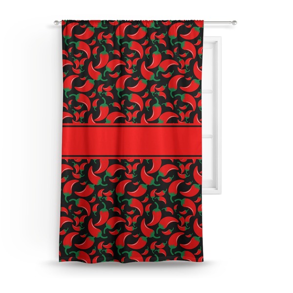 Custom Chili Peppers Curtain