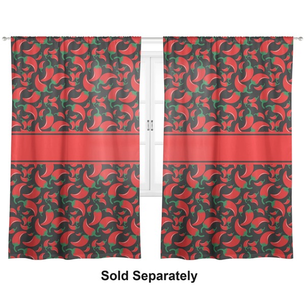 Chili Peppers Curtain 112x80 - Lined