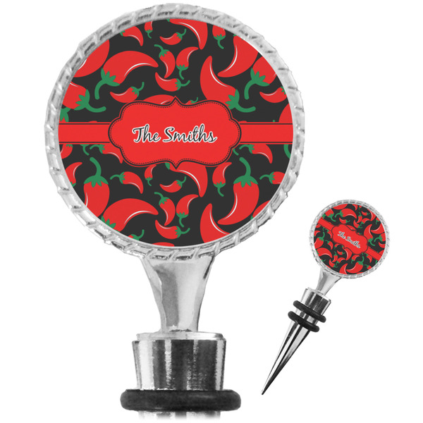 Custom Chili Peppers Wine Bottle Stopper (Personalized)