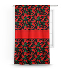 Chili Peppers Curtain Panel - Custom Size
