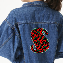 Chili Peppers Twill Iron On Patch - Custom Shape - 2XL - Set of 4 (Personalized)