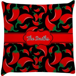 Chili Peppers Decorative Pillow Case (Personalized)