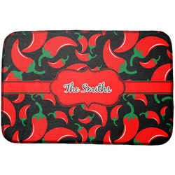 Chili Peppers Dish Drying Mat w/ Name or Text
