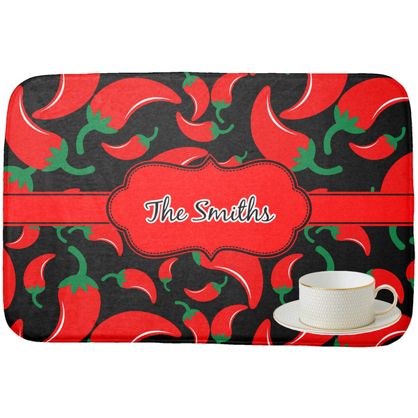 Chili Peppers Dish Drying Mat - with cup