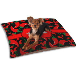 Chili Peppers Dog Bed - Small w/ Name or Text