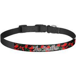 Chili Peppers Dog Collar - Large (Personalized)