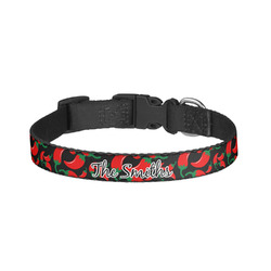 Chili Peppers Dog Collar - Large (Personalized)