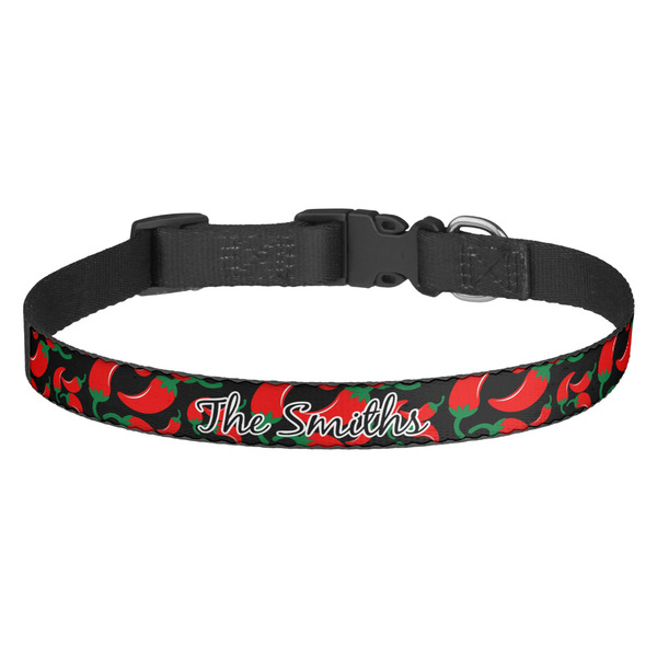 Custom Chili Peppers Dog Collar (Personalized)