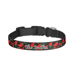 Chili Peppers Dog Collar - Small (Personalized)