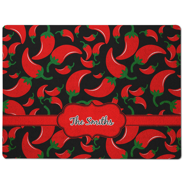 Chili Peppers Dog Food Mat - Medium without bowls