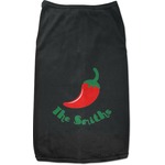 Chili Peppers Black Pet Shirt (Personalized)