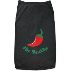 Chili Peppers Black Pet Shirt - S (Personalized)
